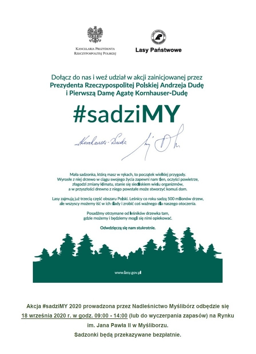 Akcja @sadziMY 2020 - plakat