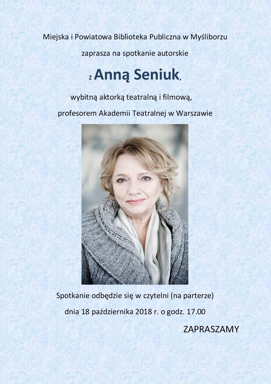 Anna Seniuk - plakat