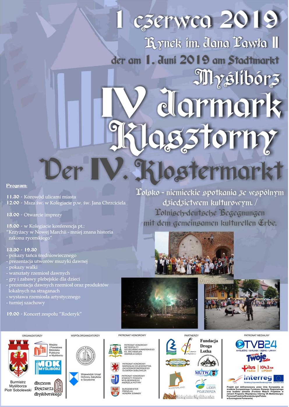 IV Jarmark Klasztorny - plakat